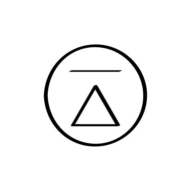 Bir yıldız simgesinin vektör illüstrasyonu