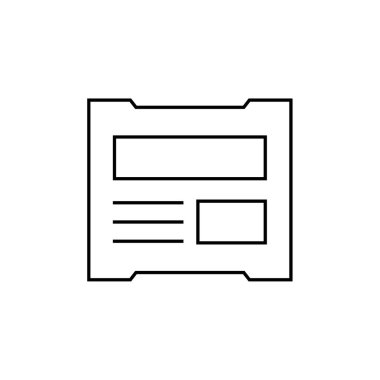 belge simgesi, vektör çizimi