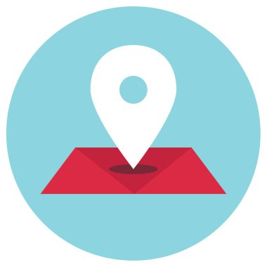 GPS Simgesi, Seyrüsefer Sembolü, Basit Tasarım 