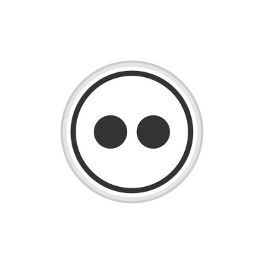 Gülümse ikonu. vektör illüstrasyonu