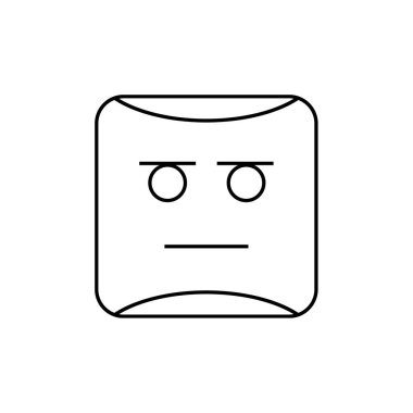 emoji yüz simgesi vektör çizimi tasarımı