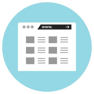 wirefram simgesi vektör illüstrasyonu