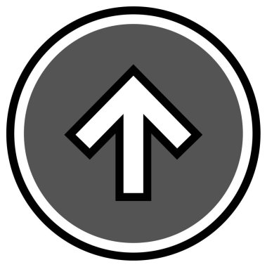 yukarı ok simgesi, vektör illüstrasyonu