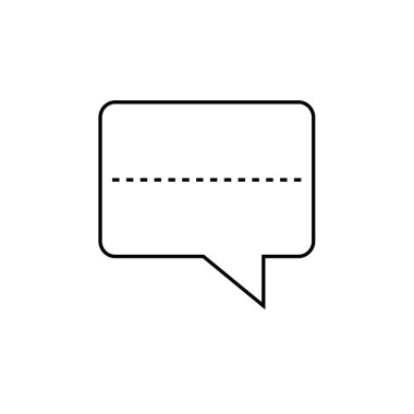 SMS & Metin Mesajlaşması ikon vektör çizimi