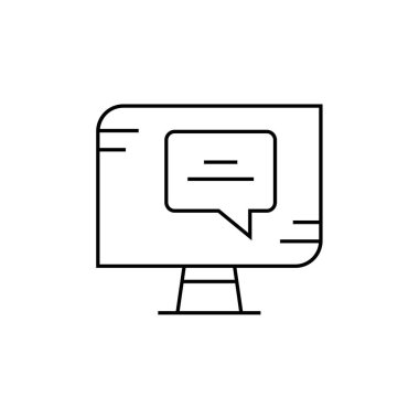 SMS & Metin Mesajlaşması ikon vektör çizimi