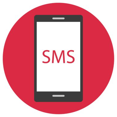 SMS & Metin Mesajlaşması ikon vektör çizimi