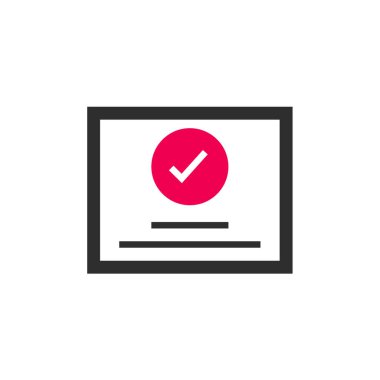 İşaret simgesini işaretle. vektör illüstrasyonu 