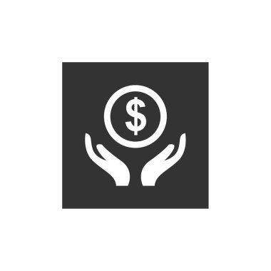 para simgesi vektörü beyaz arkaplanda izole edildi, dolar şeffaf işareti