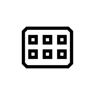 wirefram simgesi vektör illüstrasyonu