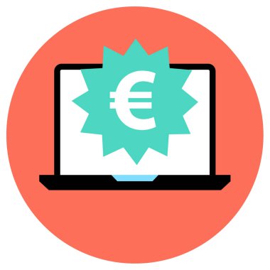 İnternetten alışveriş. Basit resimleme