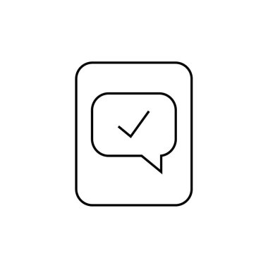 SMS & Metin Mesajlaşması ikon vektör çizimi