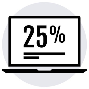  25 dizüstü bilgisayar bilgisi grafiksel veri basit illüstrasyon