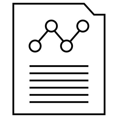 Rapor ver. Web simgesi basit illüstrasyon