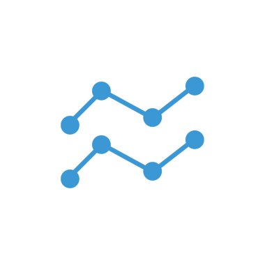 iş grafiği simgesi, vektör illüstrasyonu