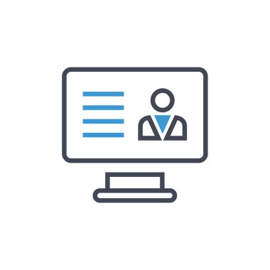 İnternet sitesi. Web simgesi basit illüstrasyon 