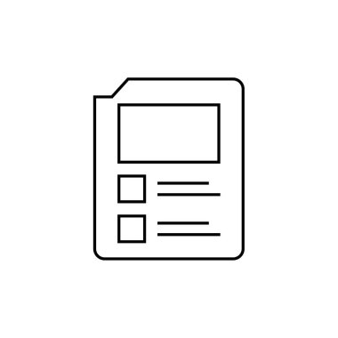 belge simgesi, vektör çizimi