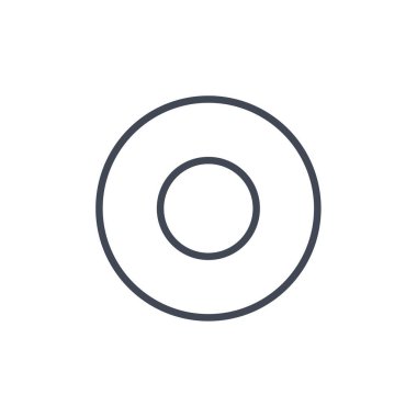 cd veya dvd ikon vektör çizimi