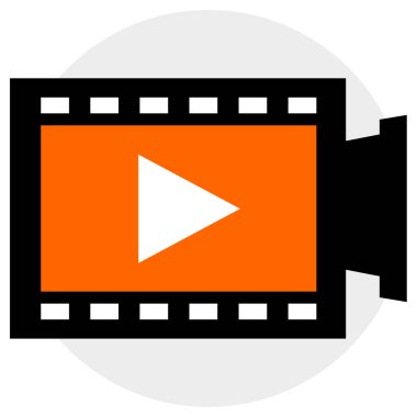 Video kamera simgesi. düz dizayn biçimi 10