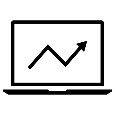Bilgisayar. Web simgesi basit illüstrasyon