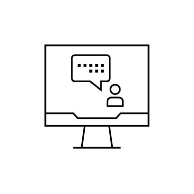 SMS & Metin Mesajlaşması ikon vektör çizimi