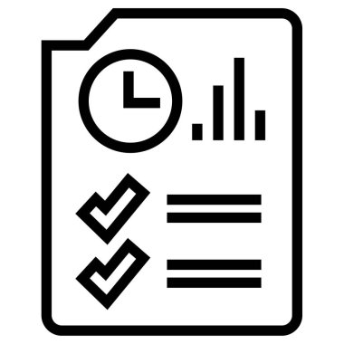 iş ve finans satırı vektör simgesi.