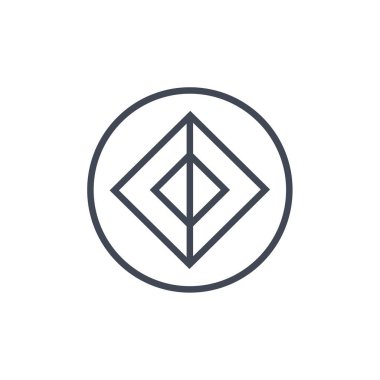 Bir harfin vektör illüstrasyonu