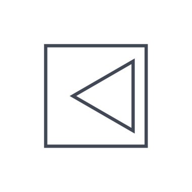 Basit ok simgesi vektör illüstrasyonu