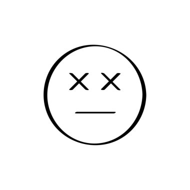 emoji yüz simgesi vektör çizimi tasarımı