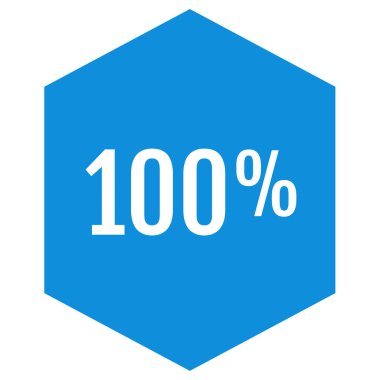 Mavi kare etiket simgesinin vektör illüstrasyonu