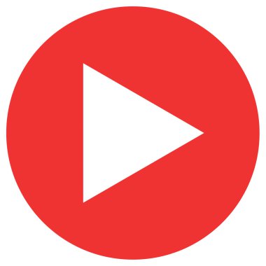 çalma düğmesi simgesi, vektör illüstrasyonu