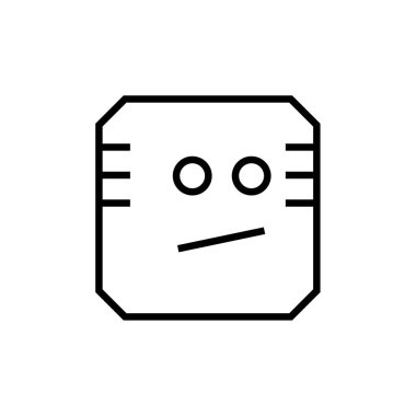 emoji yüz simgesi vektör çizimi tasarımı