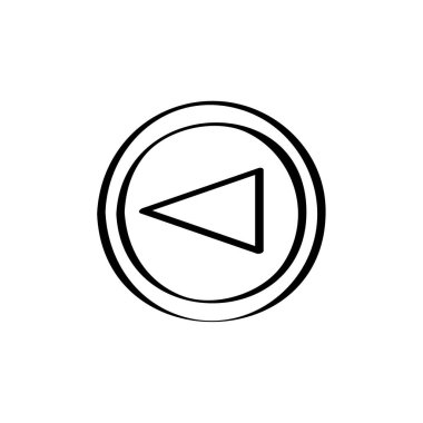 çalma düğmesi simgesi, vektör illüstrasyonu