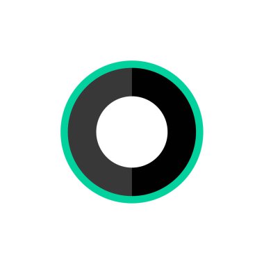 Çember ikon vektör illüstrasyonu