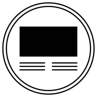 İnternet sitesi. Web simgesi basit illüstrasyon 