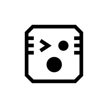 emoji yüz simgesi vektör çizimi tasarımı