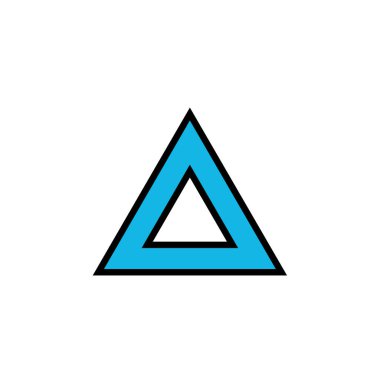 Üçgen logo şablon vektör resimleme tasarımı