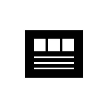 İnternet sitesi kablosu. Web simgesi basit illüstrasyon