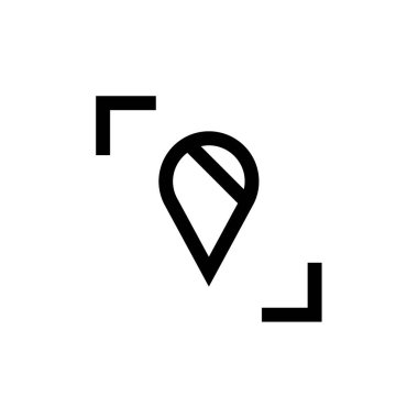 GPS Simgesi, Seyrüsefer Sembolü, Basit Tasarım 