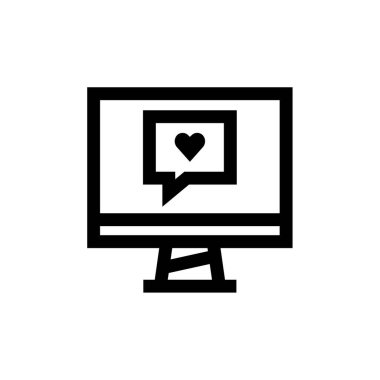 Sohbet simgesi vektör illüstrasyonu, Metin İletisi  