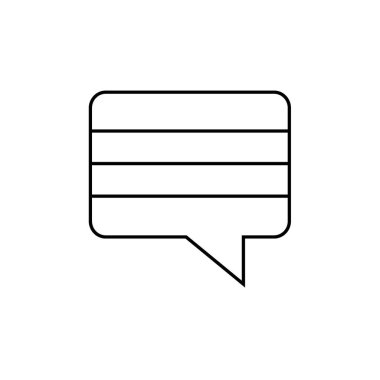 konuşma balonu ikonu vektör illüstrasyon tasarımı