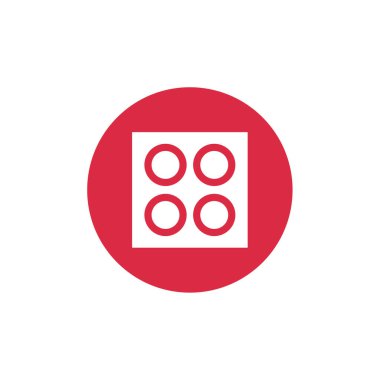 Modern b 'nin vektör illüstrasyonu müzik çalıcısının simgesinden yoksundur