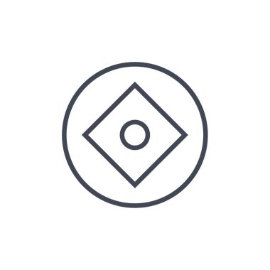 Bir yıldız simgesinin vektör illüstrasyonu