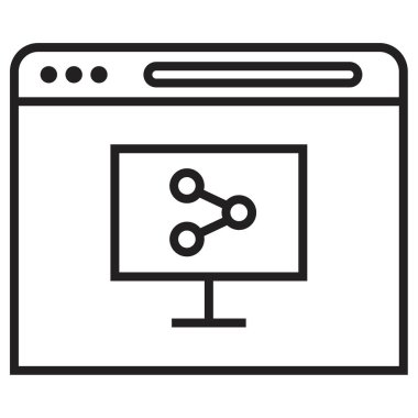 tarayıcı pencere simgesi. düz dizayn. vektör illüstrasyonu. 