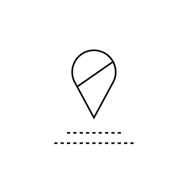 Gps Icon Navigation Symbol Simple Design — стоковий вектор