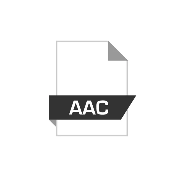 stock vector aac file document extension icon vector illustration. 