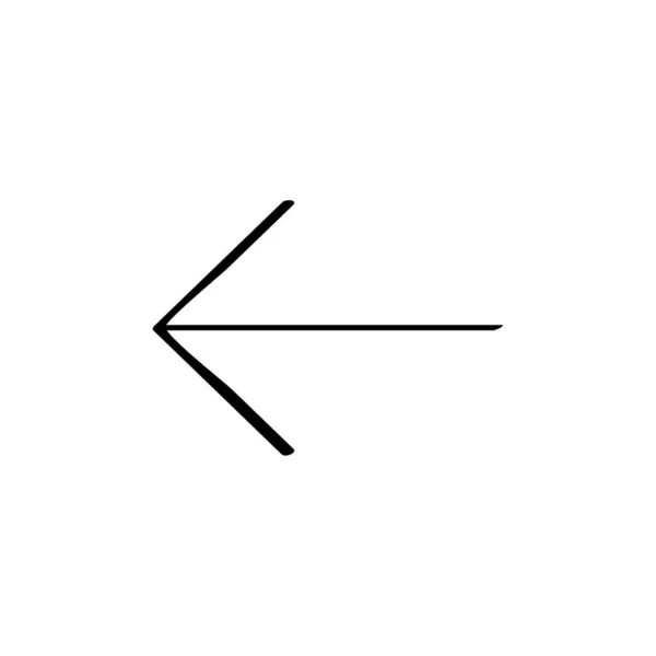 Arrow Web Icon Simple Illustration — Stock Vector