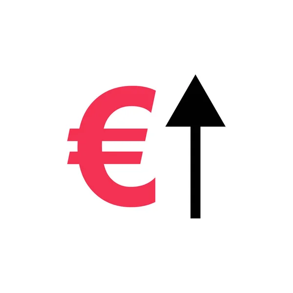 Icono Signo Euro Alto Ilustración Vectorial — Vector de stock
