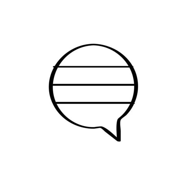 Chat Parler Conversation Bulle Icône Vectoriel Illustration — Image vectorielle