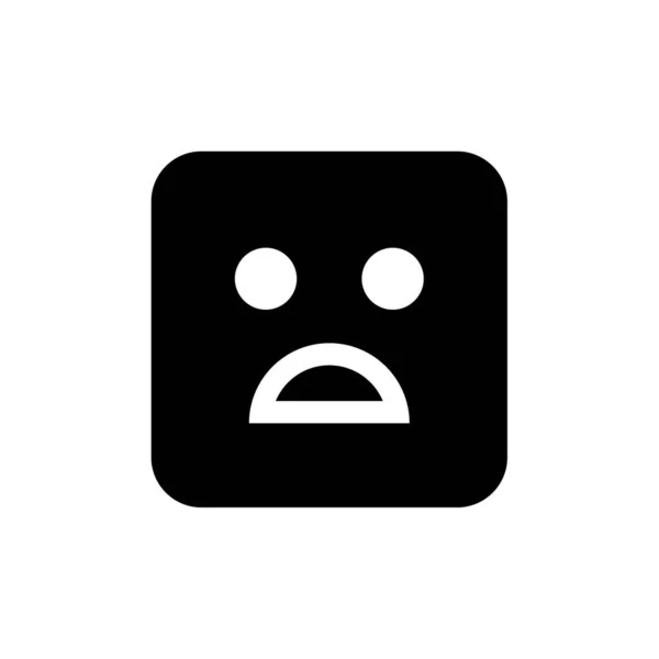 Emoji Gesicht Symbol Vektor Illustration Design — Stockvektor