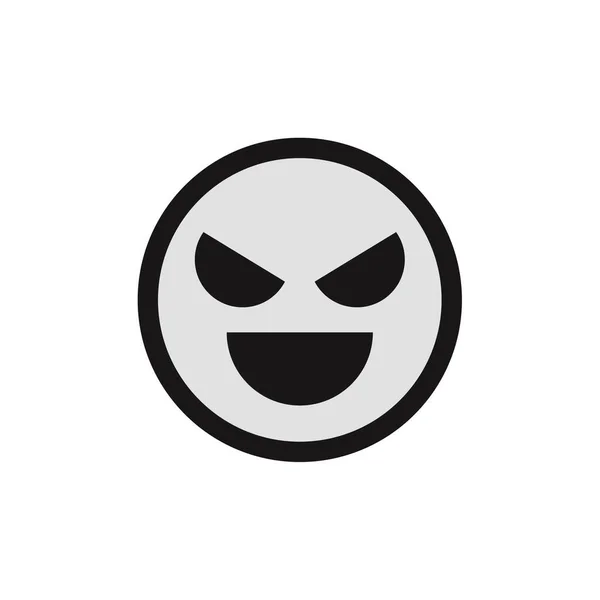 Ícone Emoticon Facial Ilustração Vetorial —  Vetores de Stock